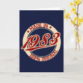 1983年製 カード (黄色い花)