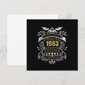 1983年限定生産 ヴィンテージバースデーギフト 招待状 (正面/裏面)