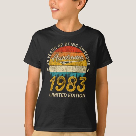 1983年1月38素晴らし日より38誕生日 Tシャツ (正面)