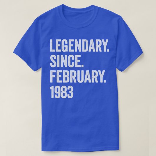 1983年2月40歳の誕生日から40年の伝説 Tシャツ (デザイン正面)