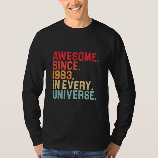 1983年39素晴らし誕生日全宇宙39Ye Tシャツ (正面)
