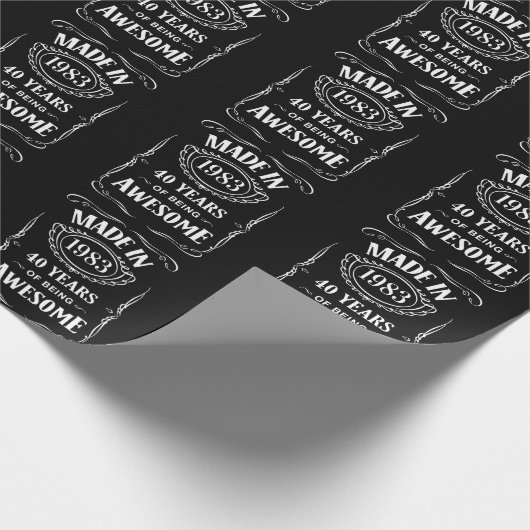 1983年40年の2023年素晴らし作 ラッピングペーパー (角)