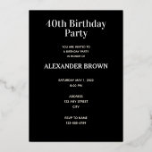 1983年40年の2023年素晴らし作 箔招待状 (裏面)