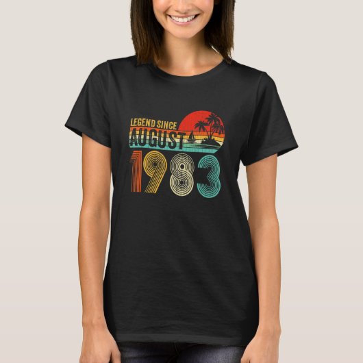 1983年40歳から40歳威厳があるのヴィンテージ伝説 Tシャツ (正面)