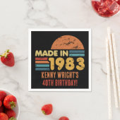 1983年40歳の誕生日に誕生 スタンダードカクテルナプキン (インサイチュ)