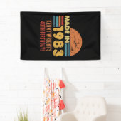 1983年40歳の誕生日に誕生 横断幕 (インサイチュ)