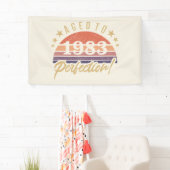 1983年40歳の誕生日 横断幕 (インサイチュ)