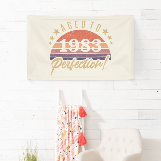 1983年40歳の誕生日 横断幕 (インサイチュ)