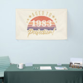 1983年40歳の誕生日 横断幕 (トレードショー)