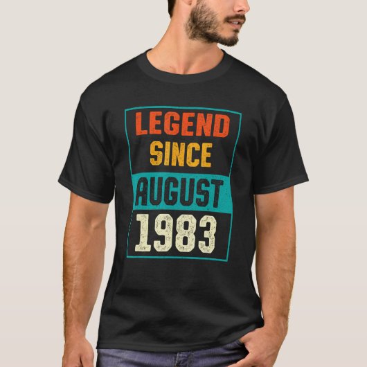 1983年40歳威厳がある誕生日40歳からの伝説 Tシャツ (正面)