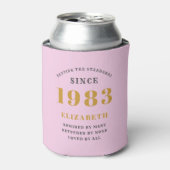 1983年40歳生まれ生誕祭名Pink Grayを追加 缶クーラー (缶正面)