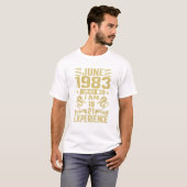1983年6月私は39私は18ではない Tシャツ (正面フル)