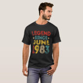1983年6月38日誕生日伝説動揺して38日 Tシャツ (正面フル)