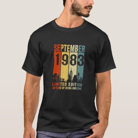 1983年9月40年のヴィンテージ Tシャツ (正面)