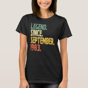 1983年9月49th Bir以来39歳の伝説 Tシャツ