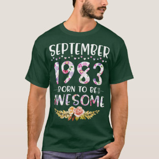 1983年9生まれ月ハッピーバースデー素晴らし3へ Tシャツ