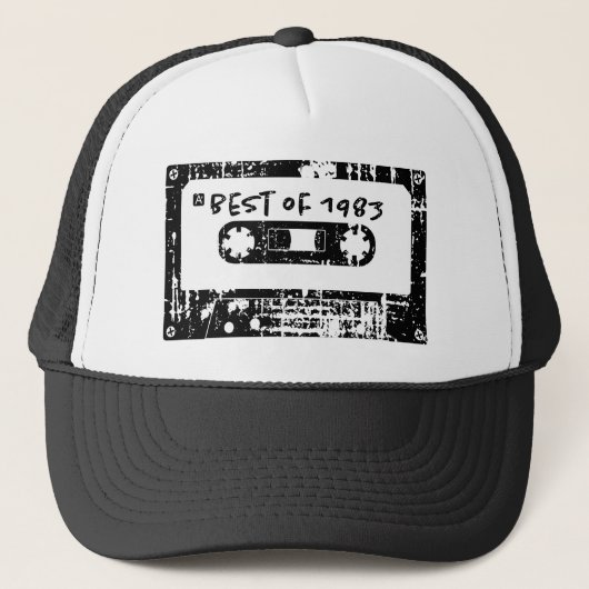 1983最高のヴィンテージカセットのミックステープ キャップ (正面)
