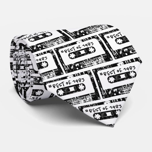 1983最高のヴィンテージカセットのミックステープ ネクタイ (ロール)