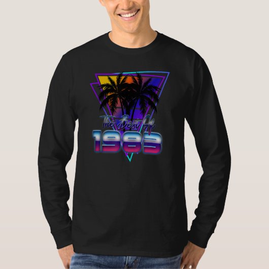 1983最高の年の合成波の誕生日u201の tシャツ (正面)