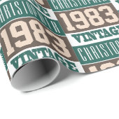 1983生まれ年のラッピング紙 ラッピングペーパー (ロールコーナー)