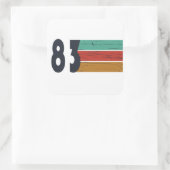 1983生まれ年のヴィンテージ誕生日ギフト スクエアシール (バッグ)