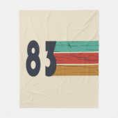 1983生まれ年のヴィンテージ誕生日ギフト フリースブランケット (正面)