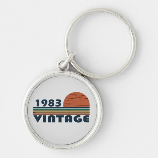 1983生まれ年のヴィンテージ キーホルダー (正面)