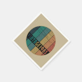 1983生まれ年のヴィンテージ スタンダードカクテルナプキン (角)