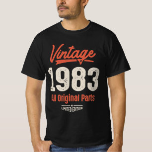 1983生まれ年のヴィンテージ-39誕生日レトロクラシック Tシャツ