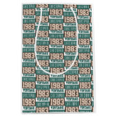 1983生まれ年の誕生日あり ミディアムペーパーバッグ (正面)