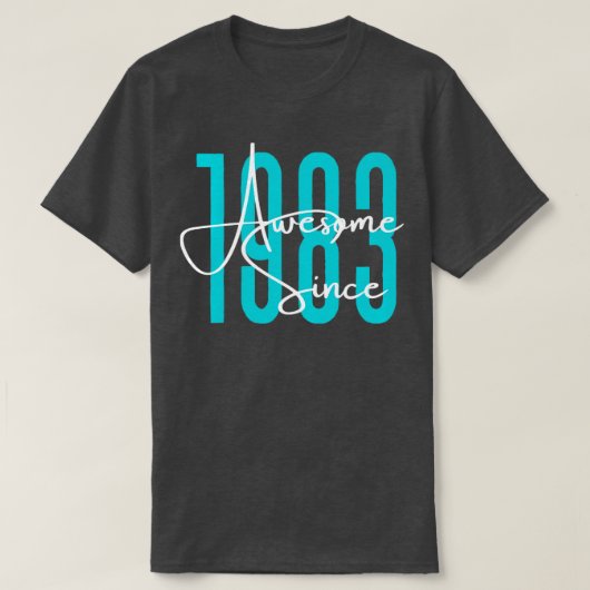 1983生まれ年 Tシャツ (デザイン正面)