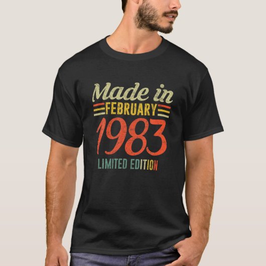 1983生まれ誕生日生まれ2月38日誕生 Tシャツ (正面)