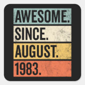 1983素晴らし年のステッ威厳があるカー以来 スクエアシール (正面)