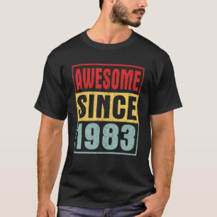 1983素晴らし年ヴィンテージ39動揺して番目の誕生日 Tシャツ