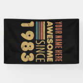 1983素晴らし年40歳の誕生日 横断幕 (横)