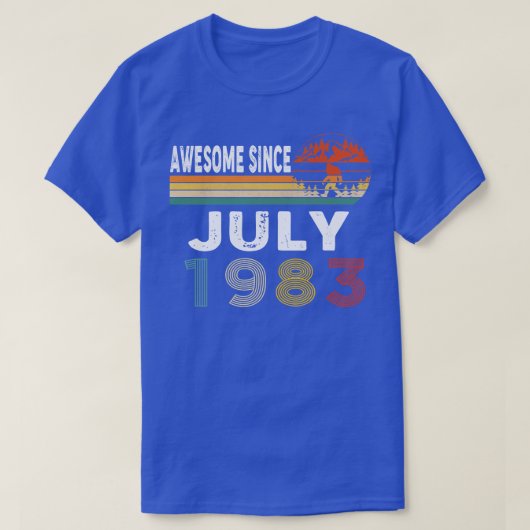 1983素晴らし年7月以降 Tシャツ (デザイン正面)