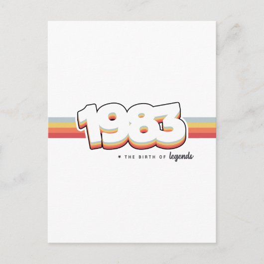 1983 伝説の誕生 ポストカード (正面)