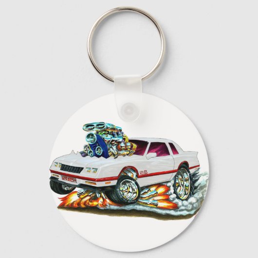 1983-88モンテカルロホワイトカー キーホルダー (正面)