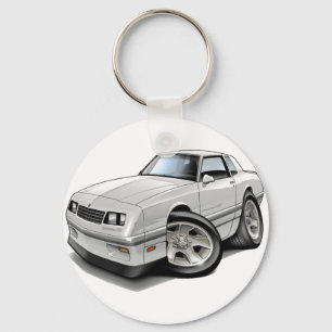 1983-88年のモンテカルロの白灰色車 キーホルダー