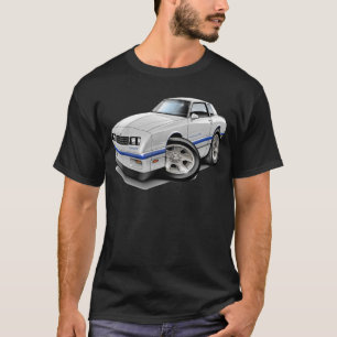 1983-88年のモンテカルロの白青い車 Tシャツ
