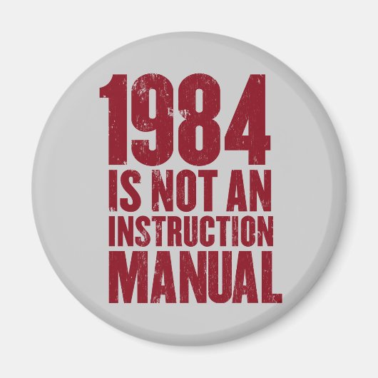 1984は取扱説明書マグネットではない マグネット (正面)