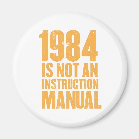 1984は取扱説明書マグネットではない マグネット (正面)