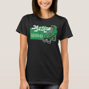 1984スケートで滑るスターTシャツ Tシャツ