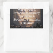 1984ステッカー 長方形シール (バッグ)