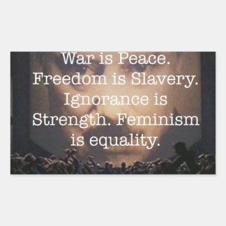 1984ステッカー 長方形シール