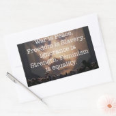 1984ステッカー 長方形シール (封筒)