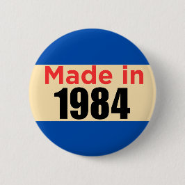 1984レトロ製40歳の誕生日ピン 缶バッジ