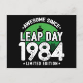 1984年からうるう日2月29日生まれ最高! ポストカード (正面)