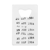 1984年が期限の図書館切手 クレジットカード栓抜き (裏面)