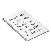 1984年が期限の図書館切手 ノートブック (右側)